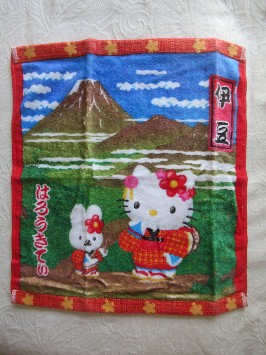 ハンドタオル はろうきてぃ 伊豆 キティ 34×36cm拍卖