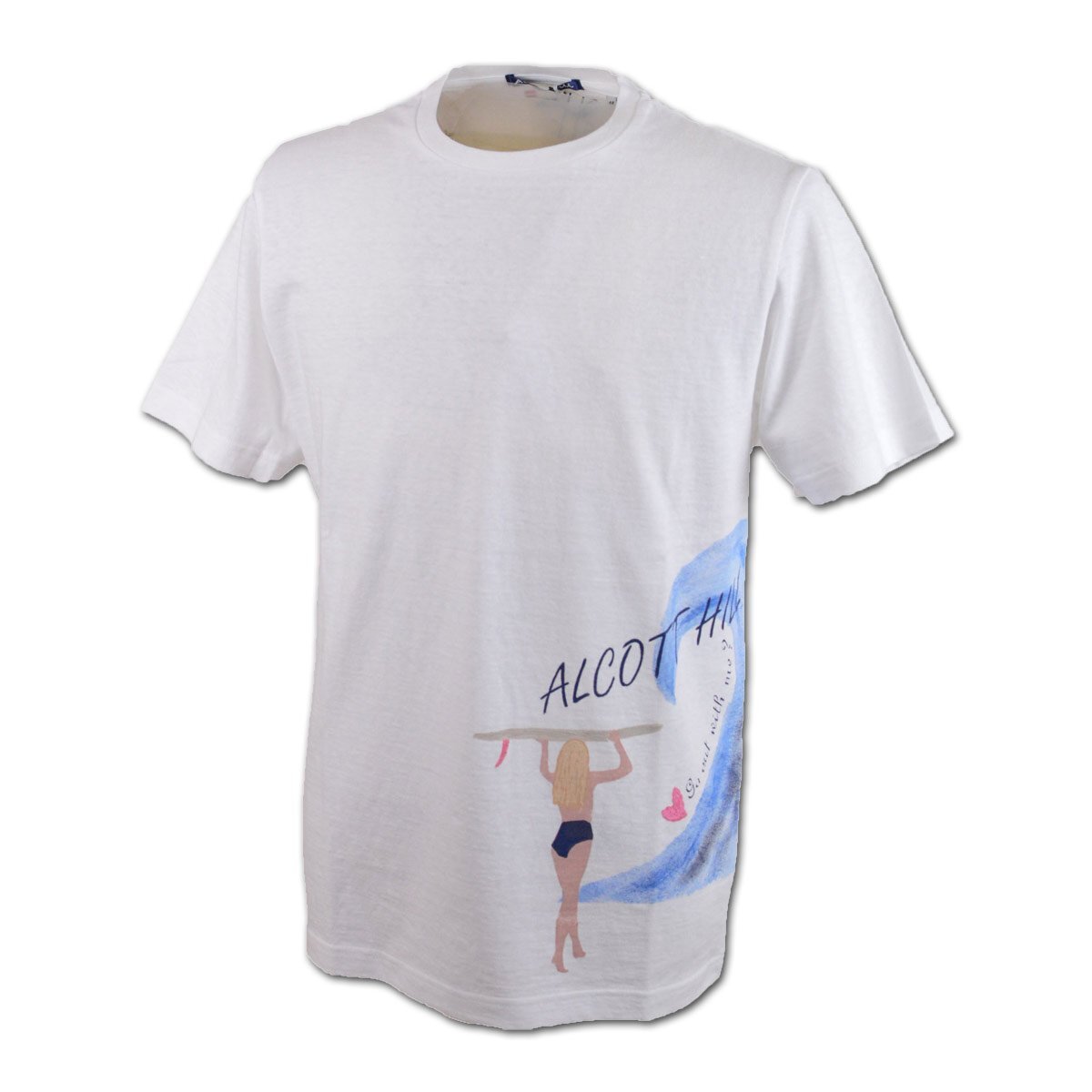 30%OFF【Alcott hill アルコットヒル】メンズ 半袖Tシャツ L(48) 白 31-2504-10-01 アンジェロ 上質素材 おしゃれ かっこいい 日本製 @拍卖