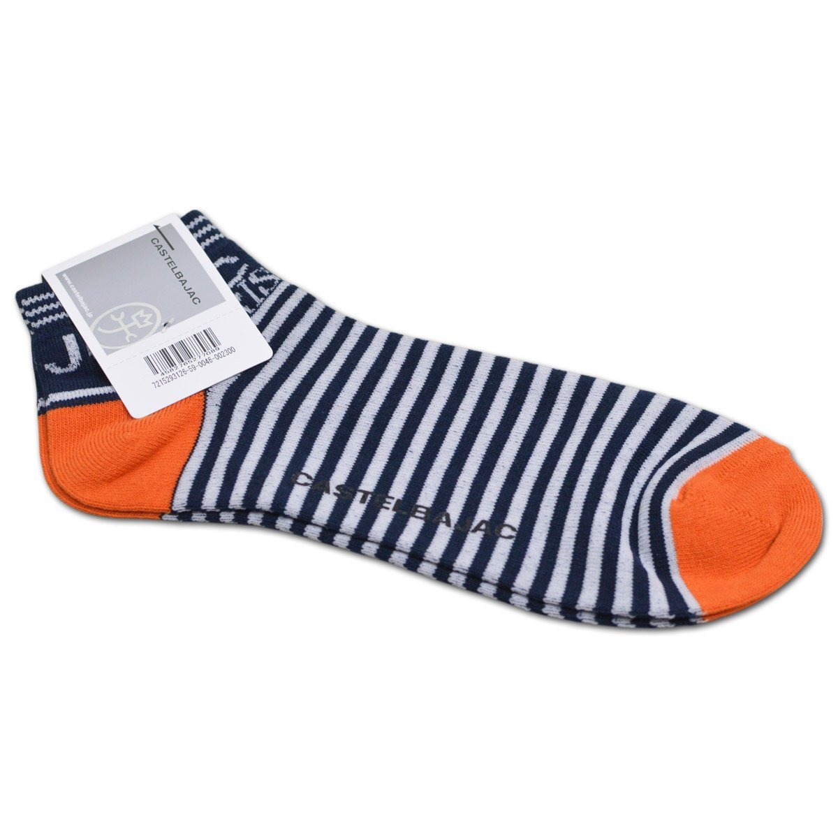 2025新作【カステルバジャック】メンズ 靴下 ソックス 紺 7215293126-59 CASTELBAJAC カジュアル ゴルフ スニーカーソックス ショート丈 @拍卖