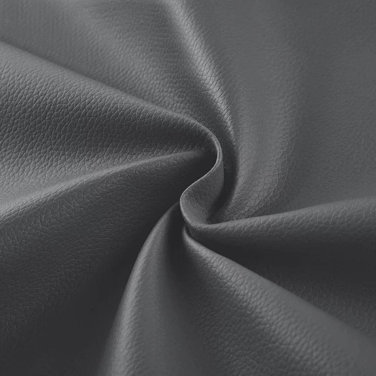 柔らかい人工合成皮革生地 200 x 137 cm人工皮革片 0.68 mm厚さのロール エチレン軟包皮革材料 工芸品 リボン DIY裁縫 (ダークグレー)拍卖