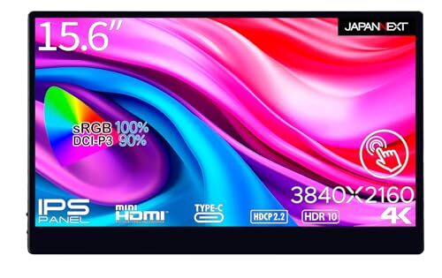 JAPANNEXT 15.6インチ モバイルモニター IPS パネル 4K UHD 3840x2160解像度 スマートケ拍卖