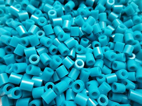 2000個 アクリル ヒューズビーズ 円筒形 ターコイズ アイロンビーズ 5mm 穴:2.9mm クラフト 手芸用品 H拍卖