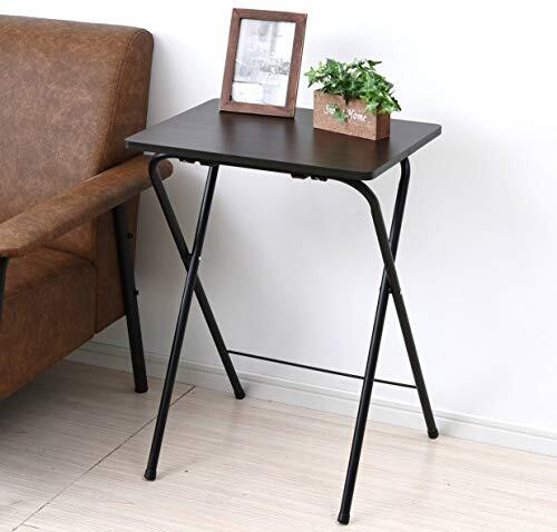 山善(YAMAZEN) テーブル ミニ 折りたたみ サイドテーブル 幅50×奥行48×高さ70cm ハイタイプ 傷・汚れ拍卖