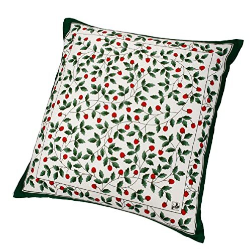 nishikawa 【 西川 】座布団カバー 銘仙判(55X59cm) 洗える 洋風 いちご柄 日本製 グリーン PG02083095拍卖