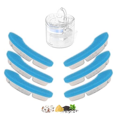 HAPUP 交換用 猫 水 フィルター 猫 水飲み器 猫 給水器 1.8L 浄水 軟水化フィルター 猫 自動給水器 猫用拍卖