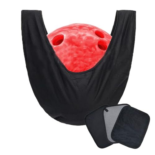 nijimomo ボーリングボール バック クロス3枚 セット クリーニング 拭き 保護 収納 クリーナー (バック・タ拍卖