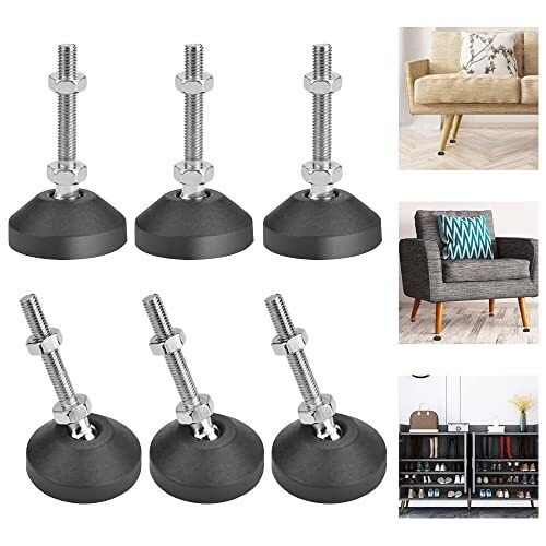 WETARENDA 家具足 固定脚 6個入り 家具保護 レベリングフット 家具用固定脚 継ぎ足 固定脚 家具アジャスター拍卖