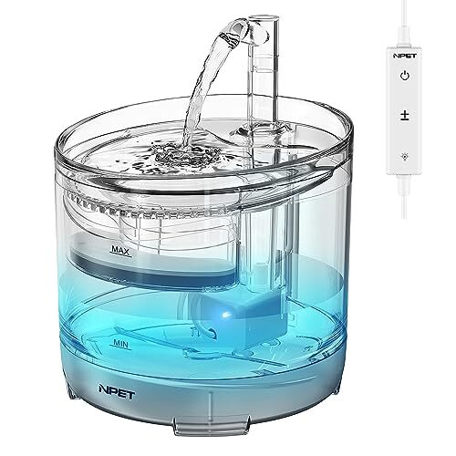 改良型 NPET ペット自動給水器 WF050CTL 水流/LED調節可能 コントローラー付き 猫/中小犬用 蛇口式 1拍卖