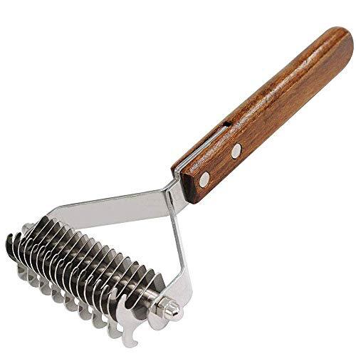 AIDIYA 犬 毛玉取り 猫 コーム ペットコーム 毛玉&ムダ毛取りコーム ステンレス ペット用品 抜け毛 厚い髪結び拍卖