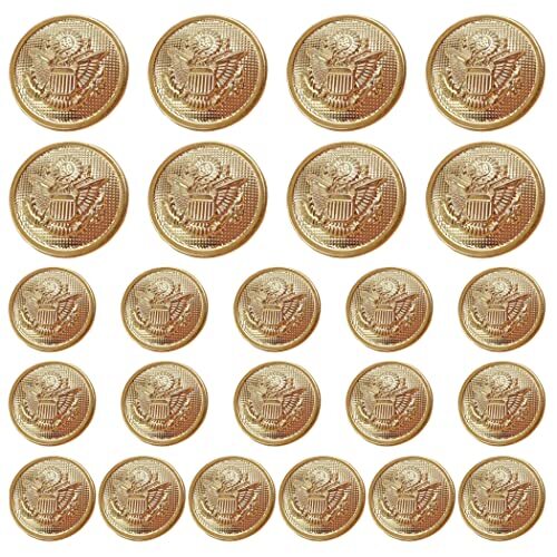 HAMILO 金ボタン ブレザー ジャケット コート 袖口 約15mm 約21mm 合計24個セット拍卖