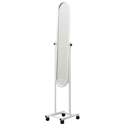 武田コーポレーション 鏡・ミラー・姿見 スタンドミラー キャスター付き ホワイト C-509WH拍卖