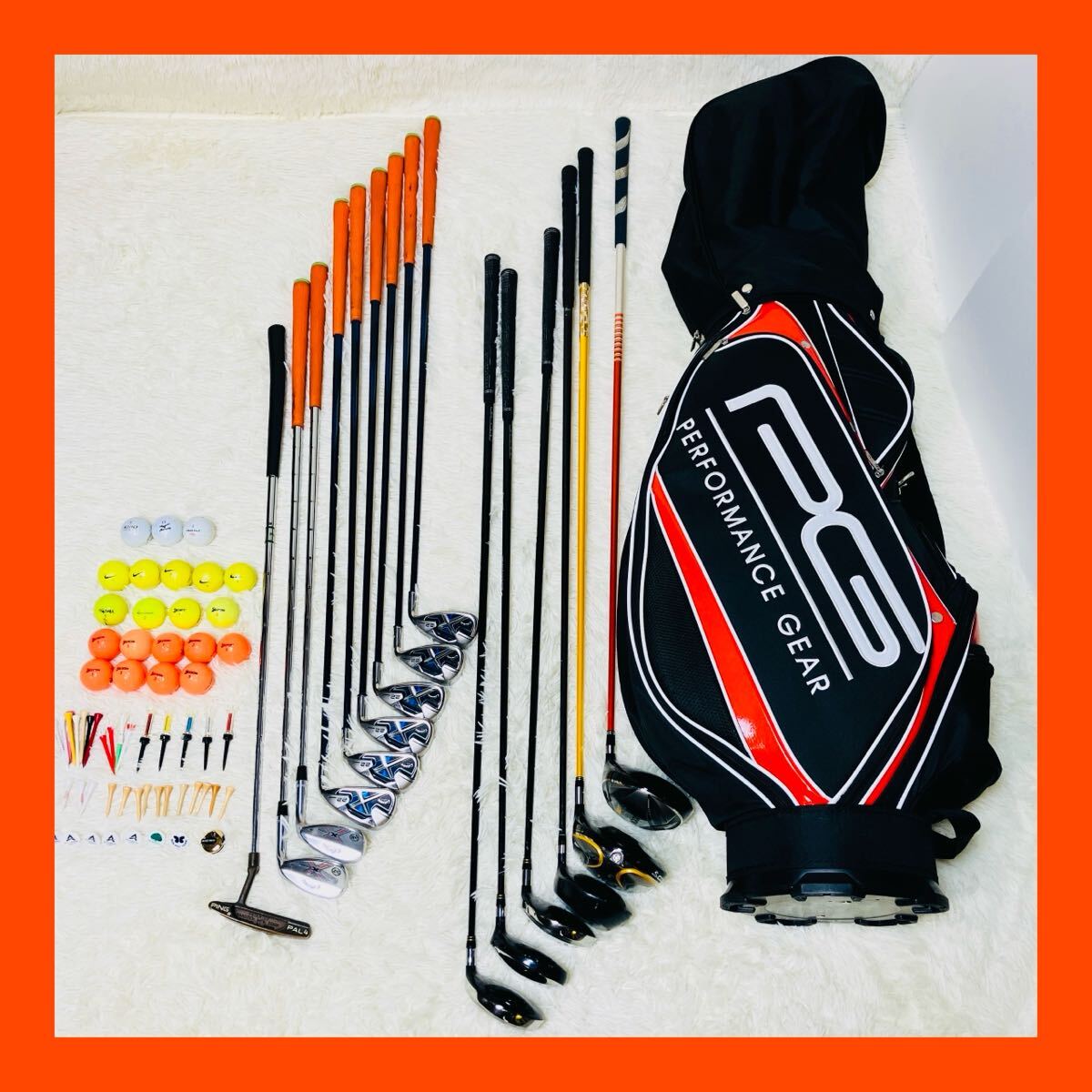 メンズ キャディクラブ セット ドライバー アイアン パター バック 送料無料拍卖