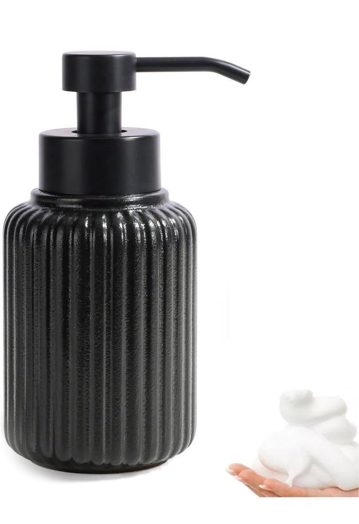 ★'泡 ハンドソープ ディスペンサー手動 ハンドソープ 泡 ボトル ポンプ式 セラミック拍卖