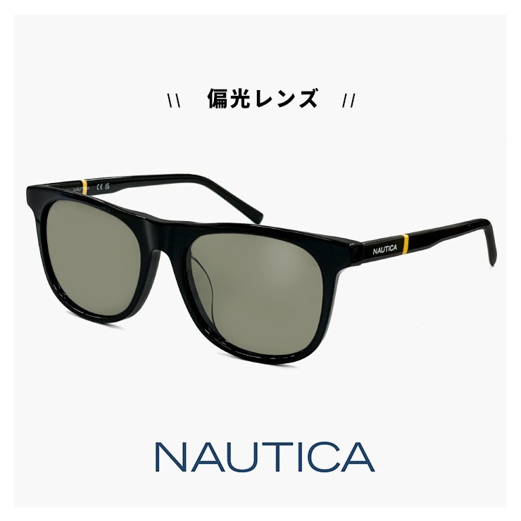 新品 NAUTICA ノーティカ 偏光サングラス n6003slb-001 N6003SLB uvカット 紫外線対策 ウェリントン メンズ レディース アジアンフィット拍卖