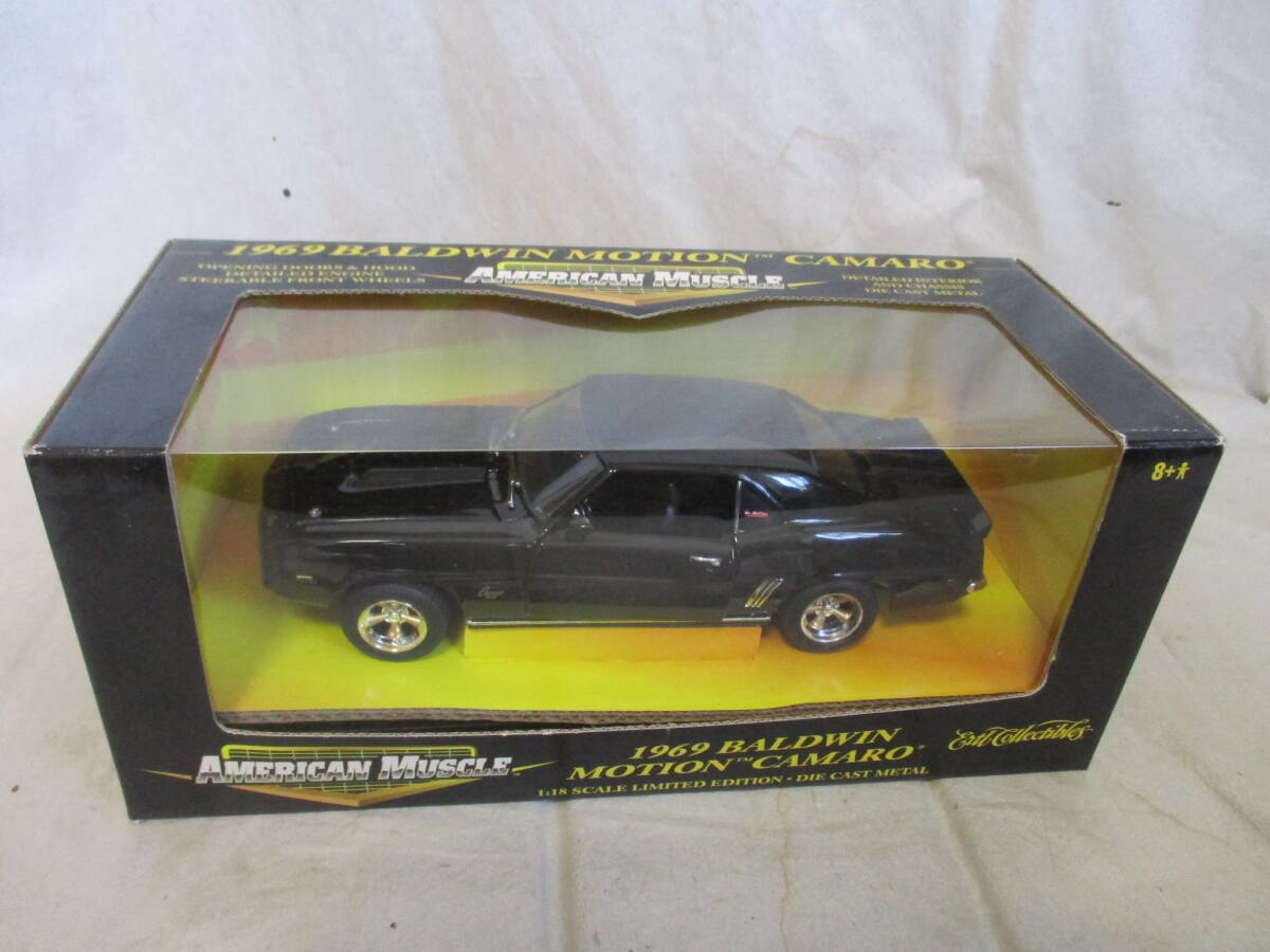 L-24. 放出品 アメリカンマッスル 1/18 「1969y カマロ ブラック」 未展示 暗所保管品(クローゼット) 良品拍卖