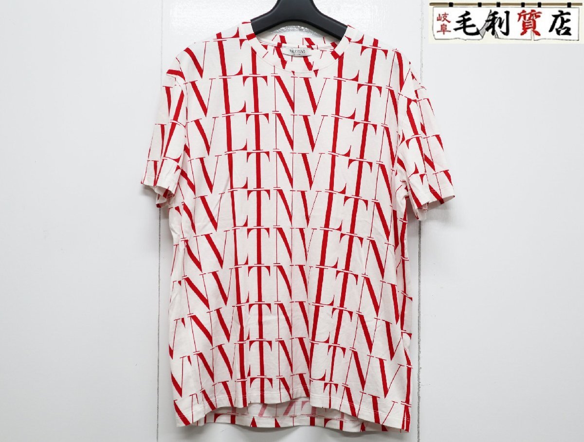 ヴァレンティノ VALENTINO サイズM WV3MG08J6PE VLTN総柄 Tシャツ 【中古】 トップス カットソー拍卖