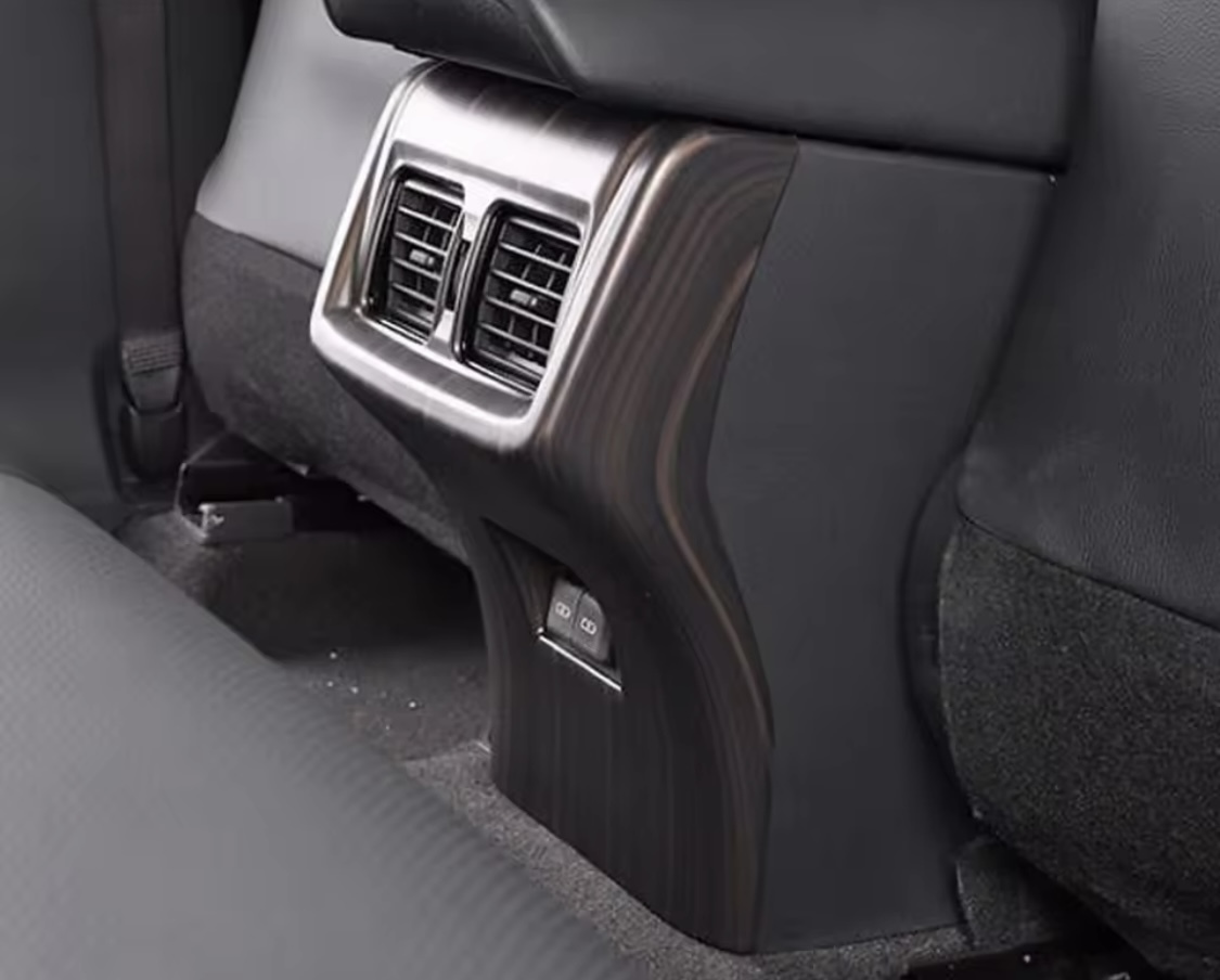 高級感アップ♪ 茶木目ウッド リアエアコンダクト パネル カバー ハリアー 80 系 MXUA80 MXUA85 S G Z レザーパッケージ拍卖