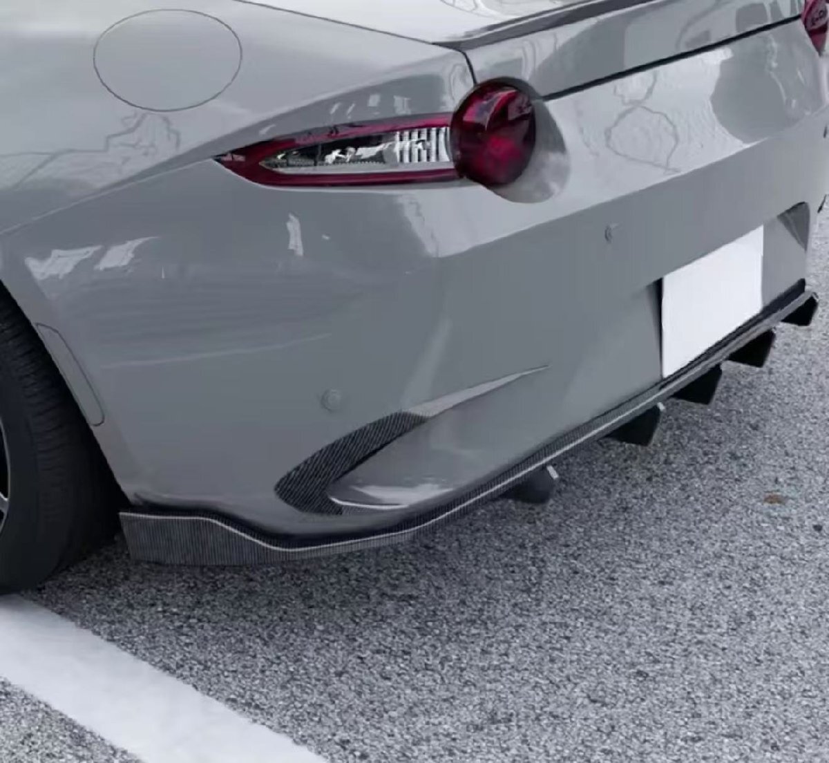 スポーティ全開♪ カーボン ルック リアバンパー カナード マツダ ロードスター ND5RC Sスペシャルパッケージ SレザーPK NR-A RS拍卖