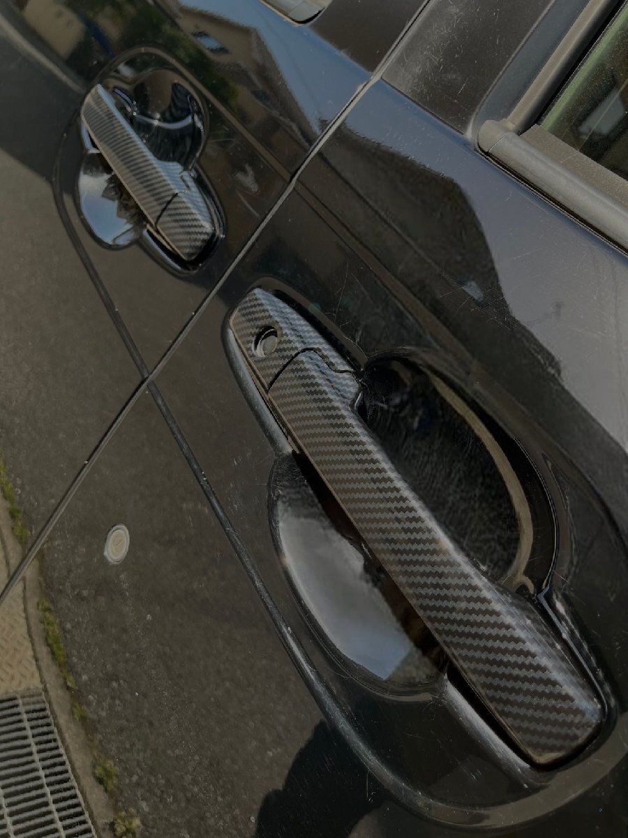 スポーティ全開♪ カーボン ルック ドアハンドル カバー N-BOX カスタム N-BOX+ カスタム JF1 JF2 G G・Lパッケージ ターボパッケージ拍卖