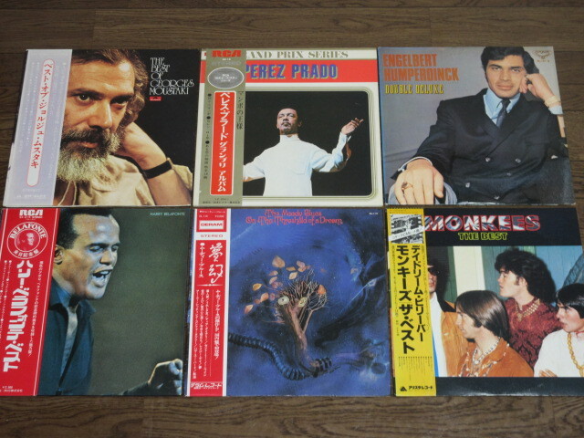 洋楽POPS☆12タイトル(14LP)日本盤セット/モンキーズ/エンゲルベルト・フンパーディンク=2LP/ムーディー・ブルース/ハリー・ベラフォンテ拍卖