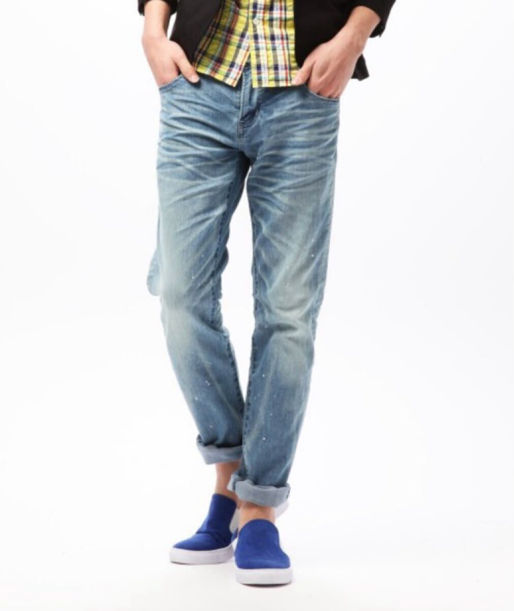 新品未使用VJP2139 w34日本製Made in Japan【VANQUISHストレートデニムCOOLMAX】クール ジーンズ ジッパーフライ ジーパン COOL メンズ拍卖