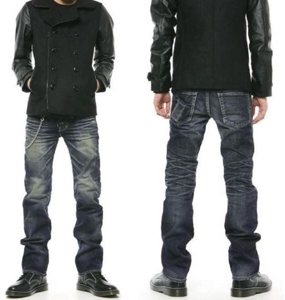 新品未使用VJP3001 W46【VANQUISH VINTAGE REGULAR FITストレートデニム】ボタンフライ ジーパン ジーンズ メンズ 紳士拍卖