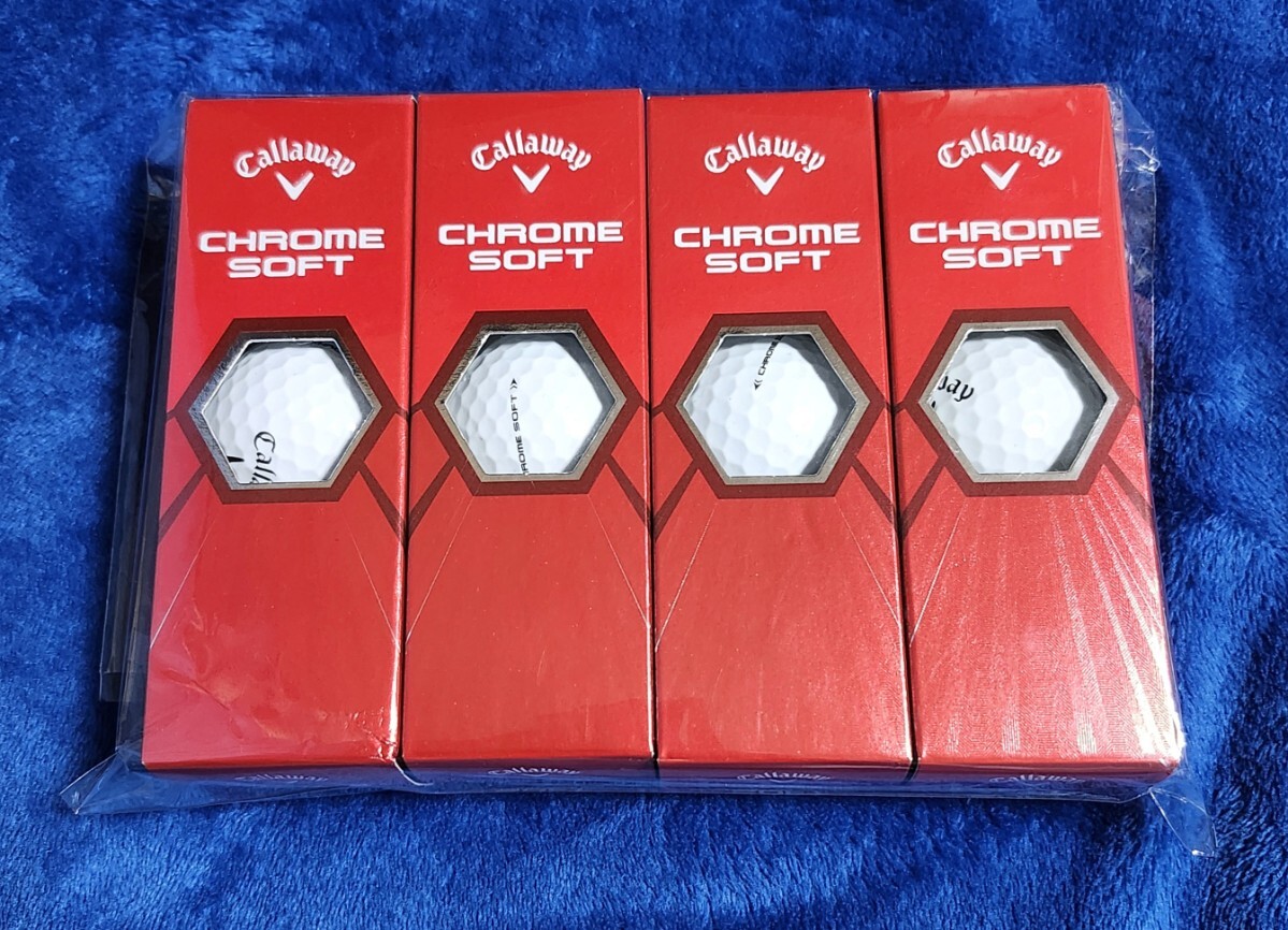 Callaway(キャロウェイ) ゴルフボール CHROME SOFT 2020年モデル 箱無し 1ダース拍卖