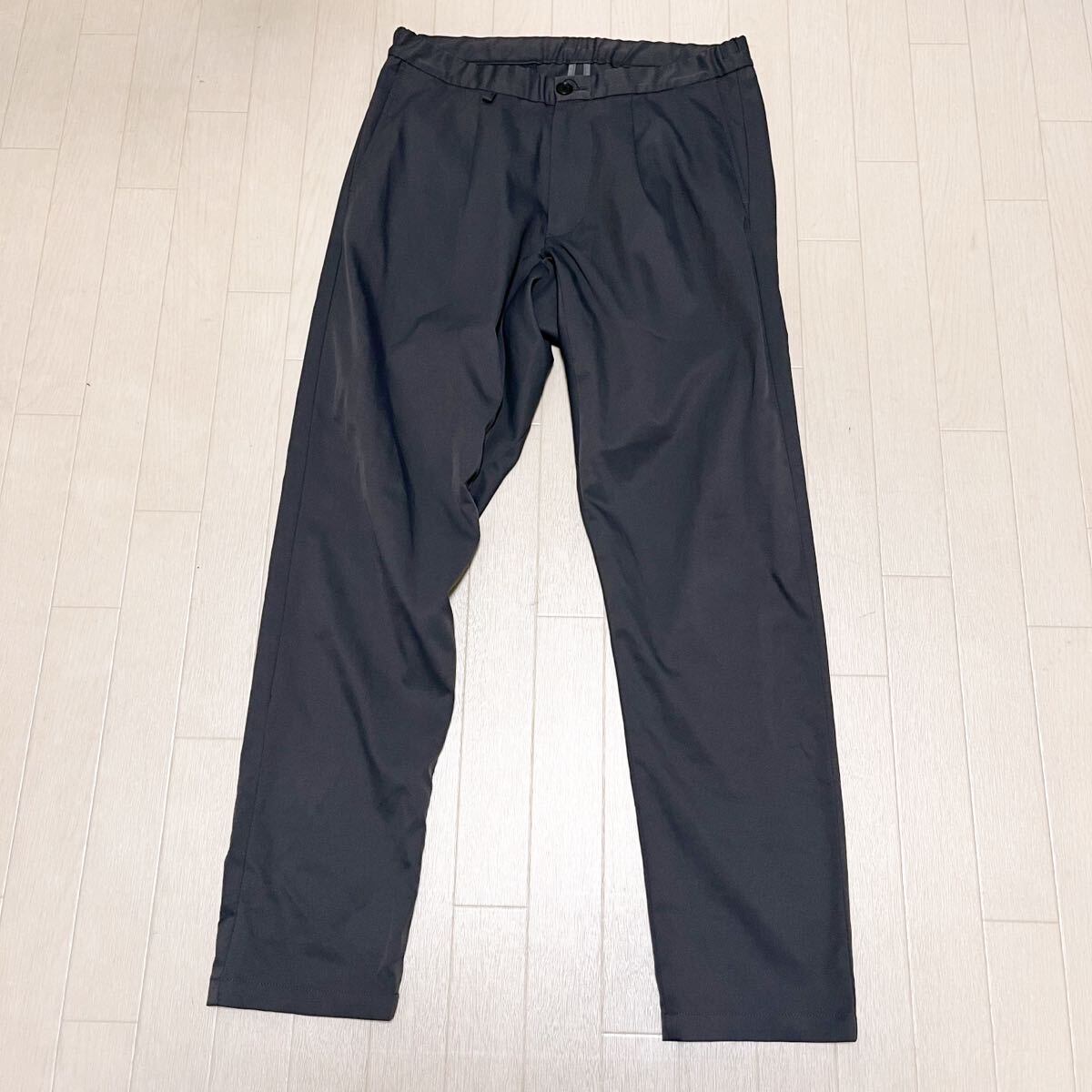 和742★ adam et rope アダムエロペ スラックス カジュアルパンツ ボトムス ジップフライ M グレー メンズ拍卖