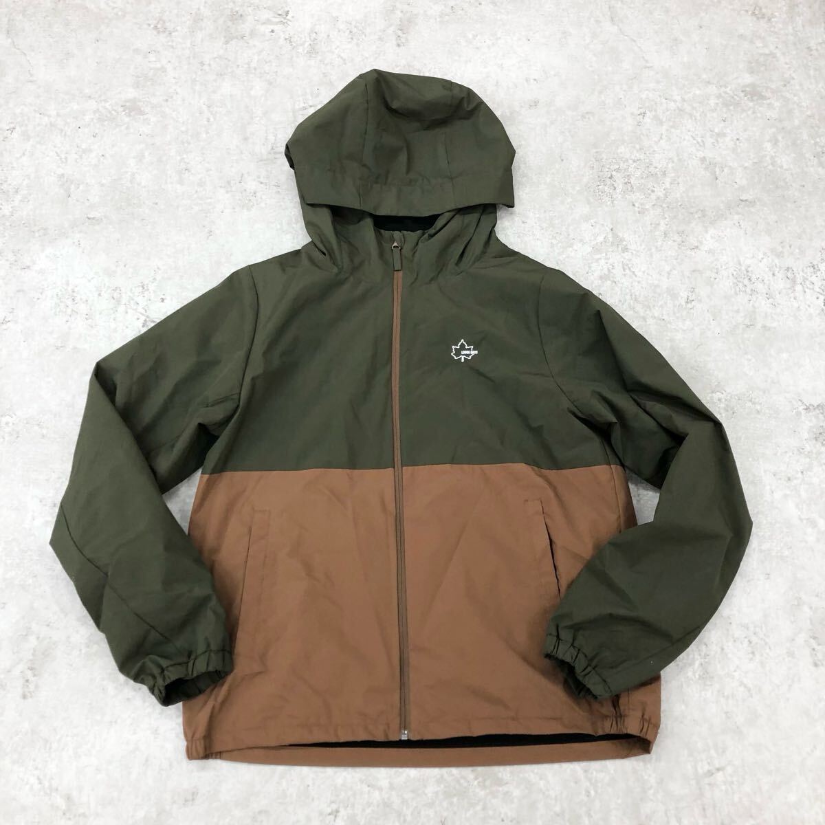 1759〓 LOGOS DAYS ロゴスデイズ マウンテンパーカー メンズ サイズ170 ダークグリーン ブラウン アウター 上着 ウインドブレーカー拍卖