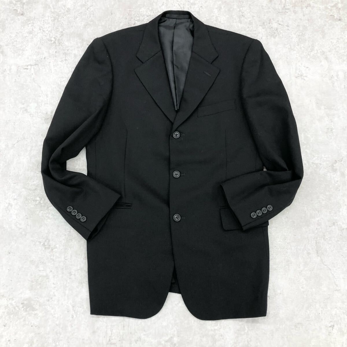 1766〓 Mr.JUNKO ミスタージュンコ テーラードジャケット メンズ サイズAM ブラック トップス 上着 シングルジャケット 3ボタン ビジネス拍卖