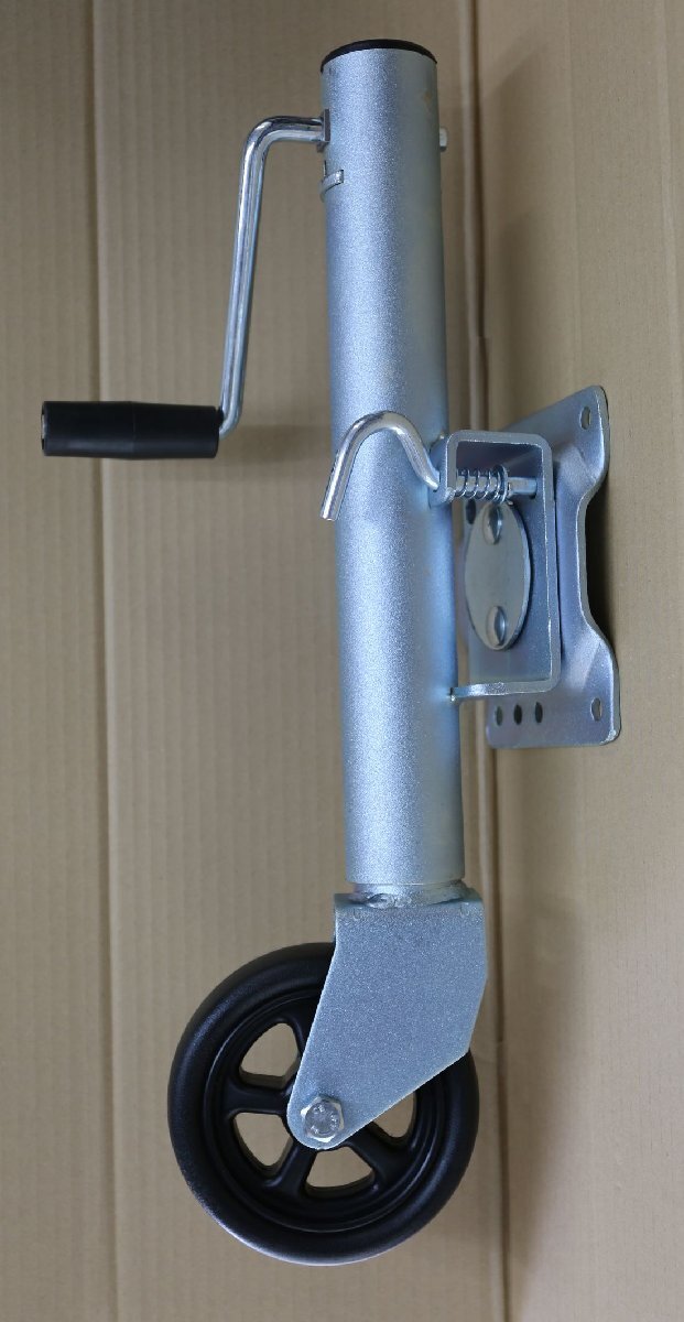 LAHOO トレーラー トングジャッキ 大径シングルホイール トレーラージャッキ タイヤ150mm径 1500LBS拍卖