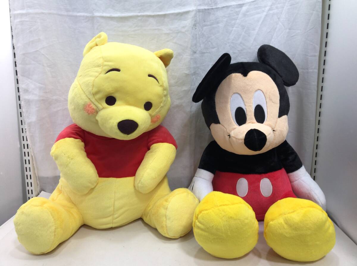ディズニー グランデ ぬいぐるみ ミッキーマウス おすわりver くまのプーさん 赤いほっぺ ゆったりVer R拍卖
