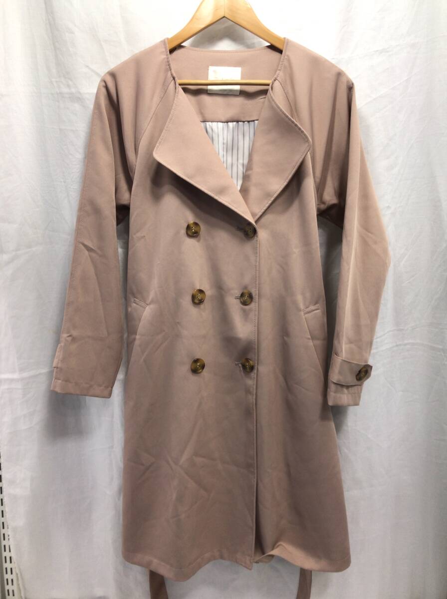 Ray Cassin レイカズン トレンチコート ピンク F レディース E65拍卖