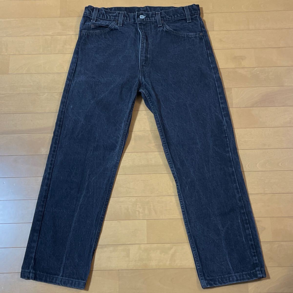 86年 先染め 505 リーバイス 36 32 ブラック デニム ジーンズ USA製 80s ビンテージ Levi's 拍卖