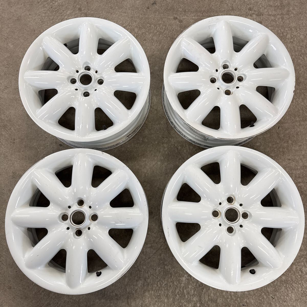 ☆BMW MINI ミニ 8スポーク純正ホイール 7Jx17+48 100-4H R50 R52 R53 R55 R56 クラブマン 4本セット 札幌☆拍卖