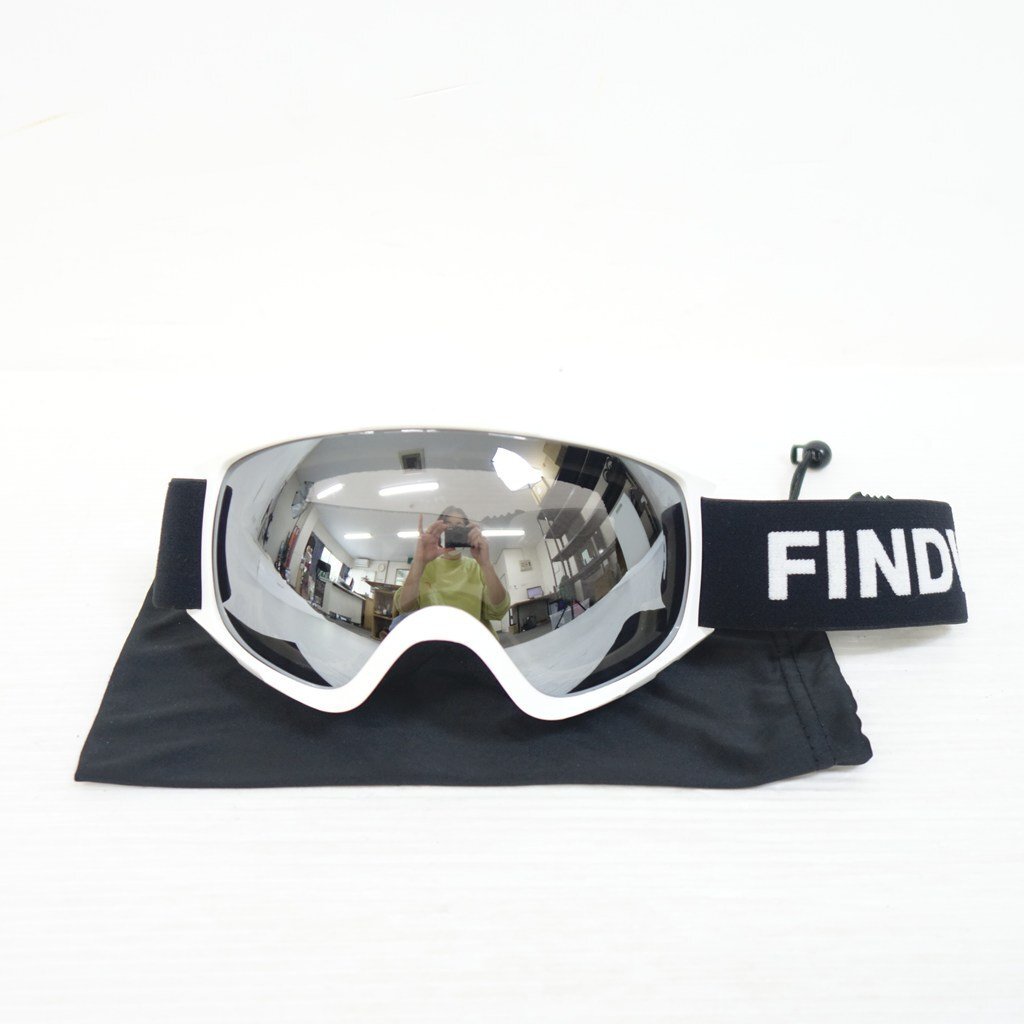中古 2018年頃のモデル FINDWAY ファインドウェイ フリーサイズ ソフトケース付き ゴーグル スノーボード 39275-2拍卖