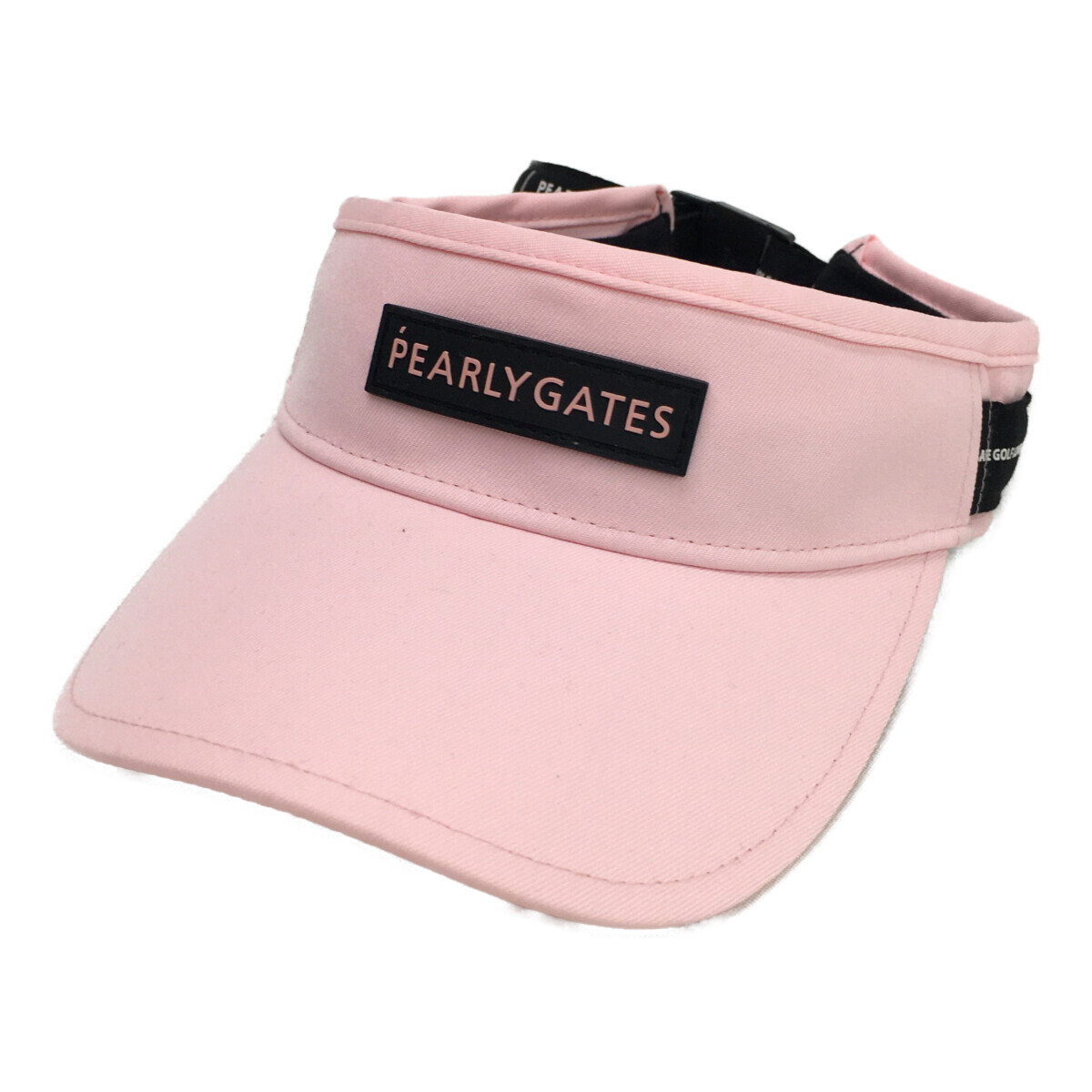 coco 中古【SALE】パーリーゲイツPEARLYGATESサンバイザーフリー ピンク シリコンロゴサイドロゴテープ レターパックプラス発送可K7987拍卖