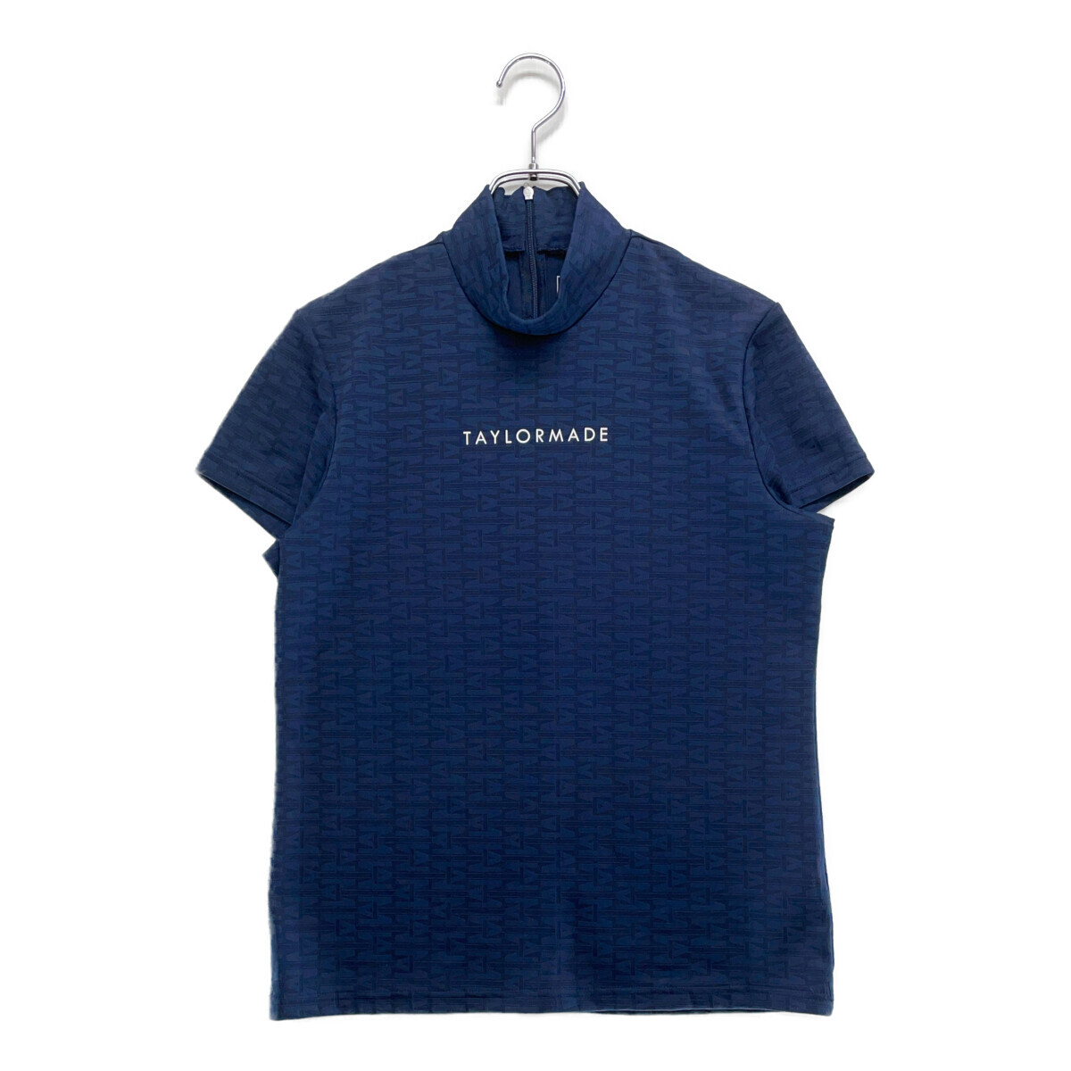 coco 中古【SALE】テーラーメイド Taylor Made レディース 半袖シャツ O 紺 ネイビー ハイネック 総柄 ネコパケ発送可 114053拍卖