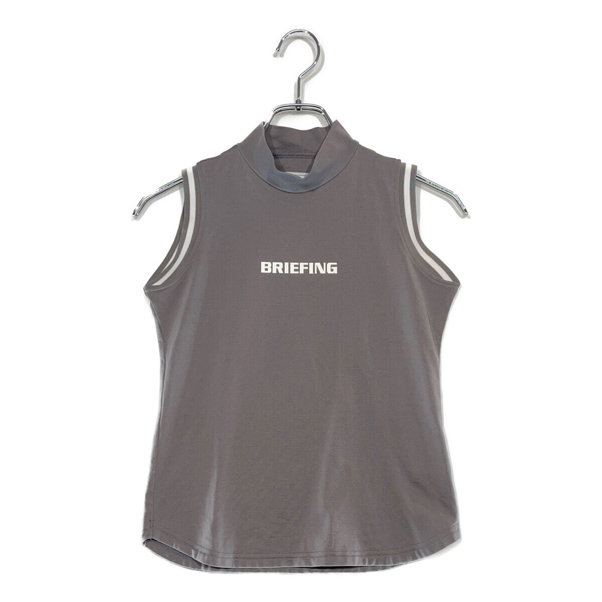 coco 中古【SALE】ブリーフィング BRIEFING レディース ノースリーブ XS グレー モックネック 小さいサイズ ネコパケ発送可 99366拍卖