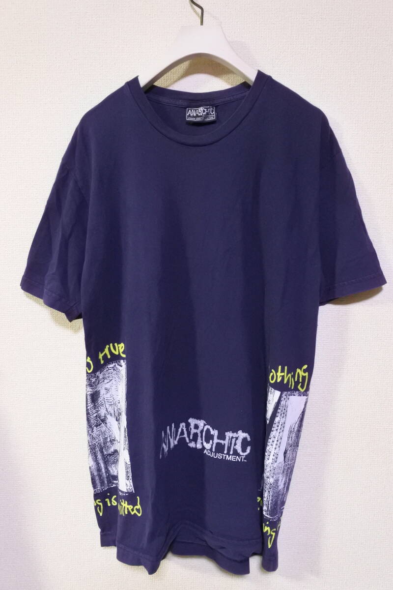 00's ANARCHIC ADJUSTMENT Tee size L USA製 アナーキックアジャストメント Tシャツ 復刻拍卖
