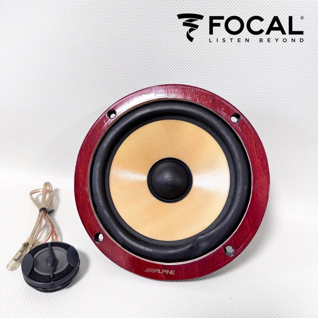 FOCAL フォーカル K2 Power スピーカー ウーファー 6KPS 16.5cm ツイーター アルパイン 木枠付き 音出し良好/送料無料/即決【50529-1】拍卖