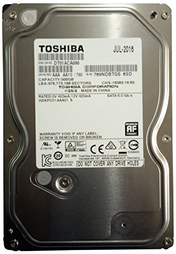 【中古】 TOSHIBA dt01aca050?500?GB 7200?RPM 32?MBキャッシュSATA 6.0?G拍卖