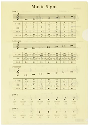 【中古】 オリジナルクリアファイル 音楽記号ファイル 改訂版 PRSP-4拍卖