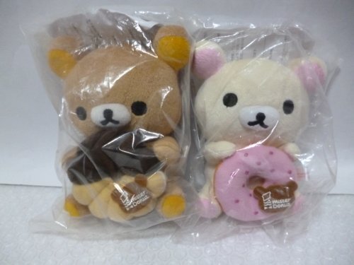 【中古】 ミスタードーナツ限定リラックマぬいぐるみ全2種拍卖