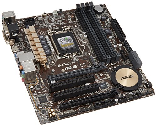 【中古】 ASUSTek ASUS intel H97チップセットマザーボード H97M-PLUS 【MATX】拍卖