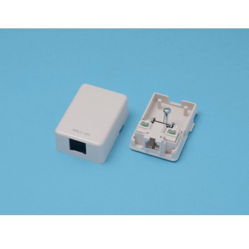 【中古】 八光電機製作所 クランプ結線方式 電話用ローゼット ≪ 6極4芯 1口 ≫ NMJ-4拍卖