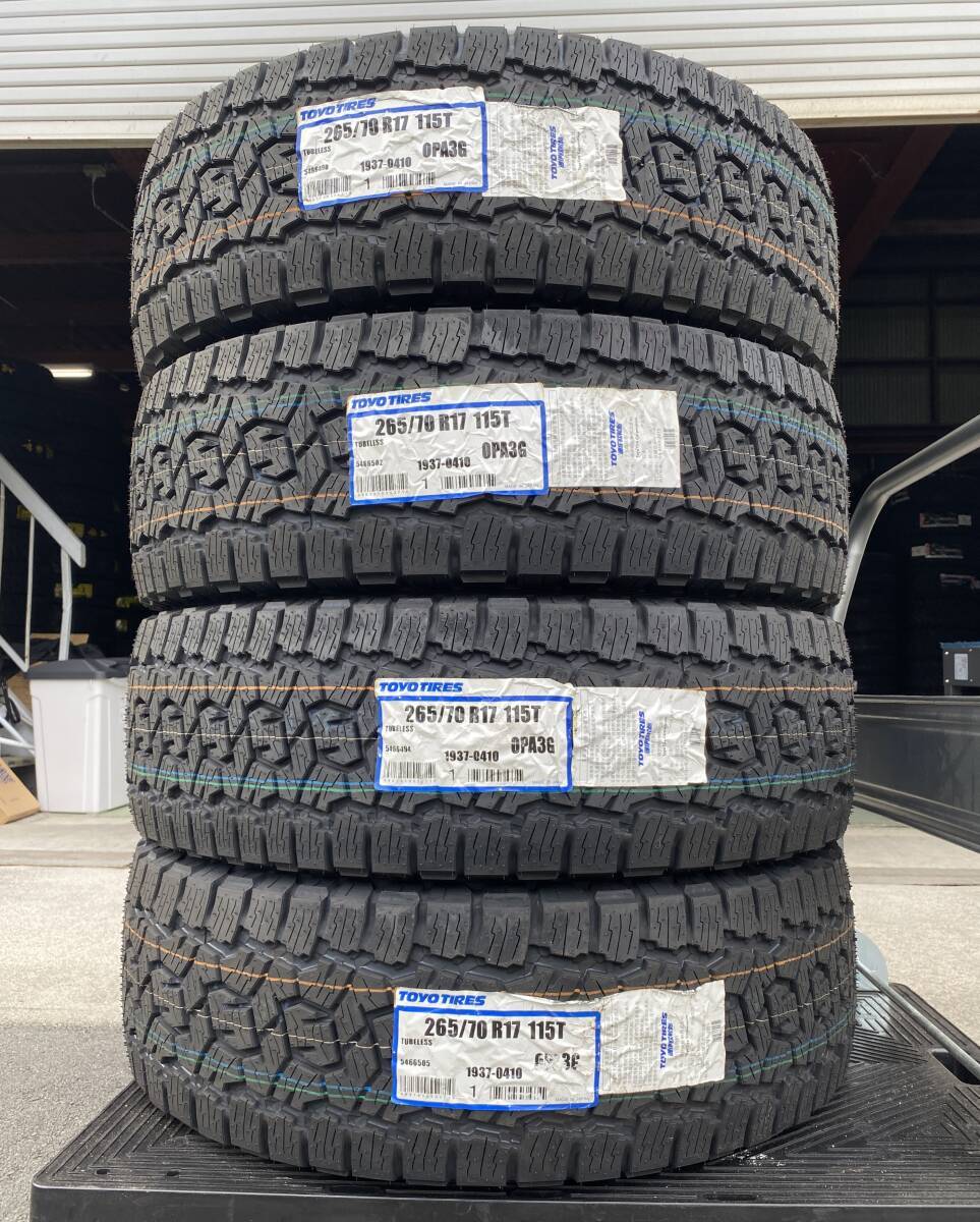 【送料込み総額84000円】TYOP-9 法人限定 TOYO 265/70R17 115T OPEN COUNTRY A/TⅢ 夏タイヤ 新品4本セット 2023年製拍卖