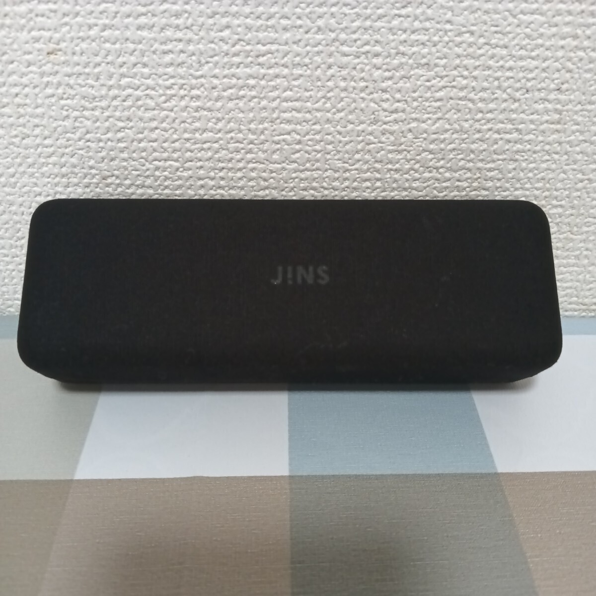 【未使用】JINS オリジナルメガネケース ブラック 黒色 不織布 メガネクロス付き拍卖