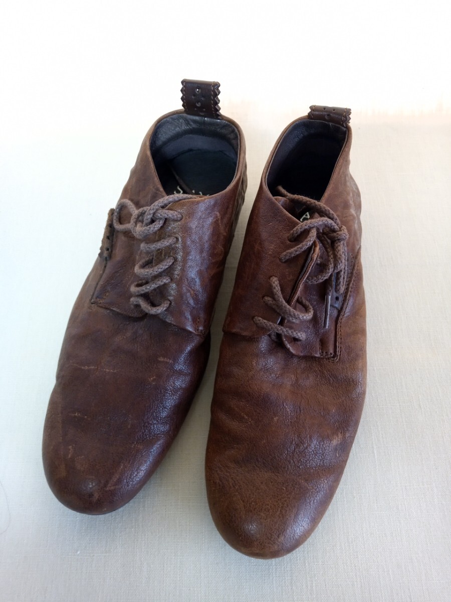 12247 ★★ SAYA レースアップビンテージ加工 サイズ24cm 日本製拍卖