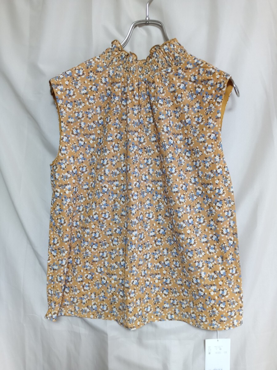 12527 ★★ Mila Owen 花柄バックリボン ノースリーブトップス 定価6800円 新品 サイズ1拍卖
